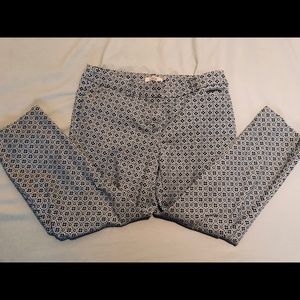 💙 Cropped blue patterned pants 💙